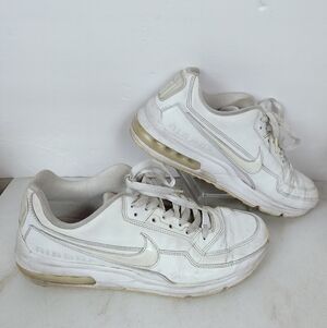 Nike Men's Air Max LTD 3 Triple White Running Sneakers, 10